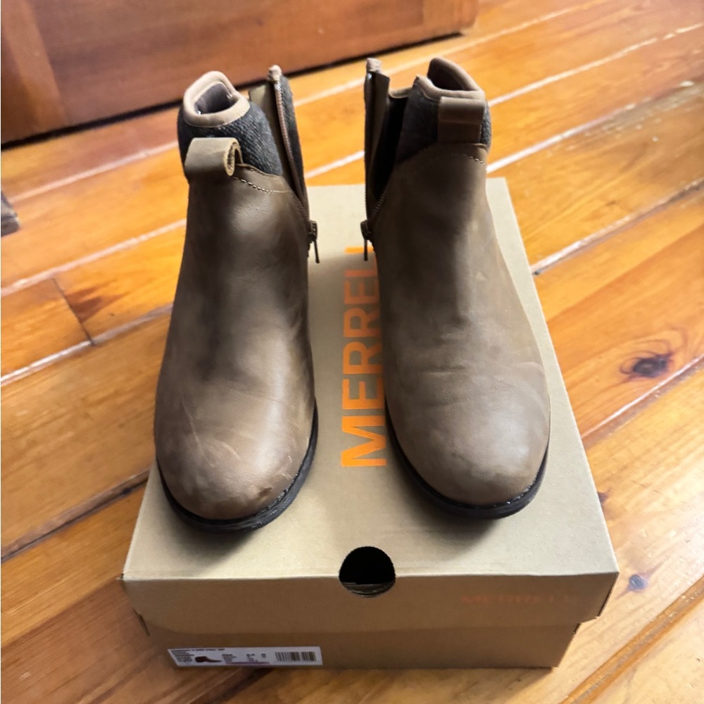 Merrell Tan Leather Boots